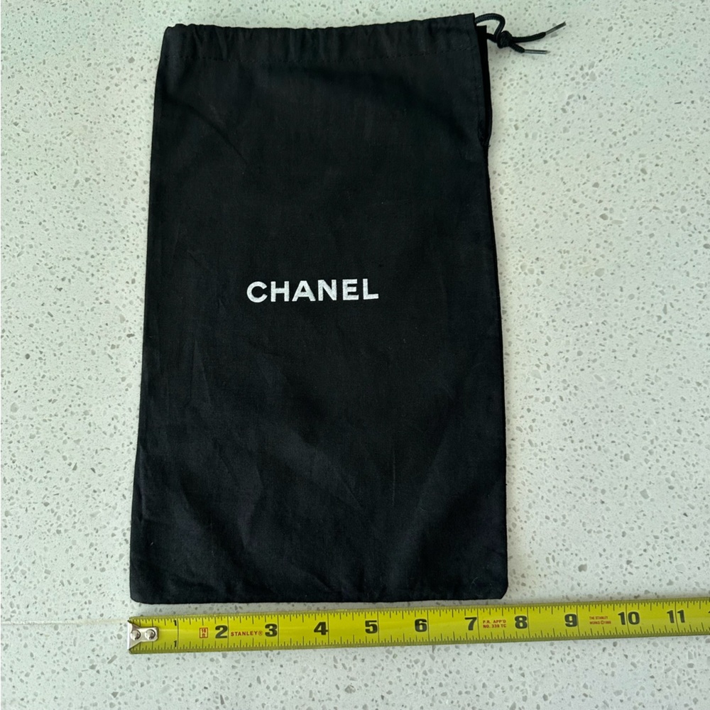 CHANEL Black Drawstring Pouch
